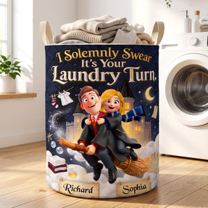 Eternal Affection Quilted Laundry Basket - Personalized Gifts For Couples 01toqn020726
