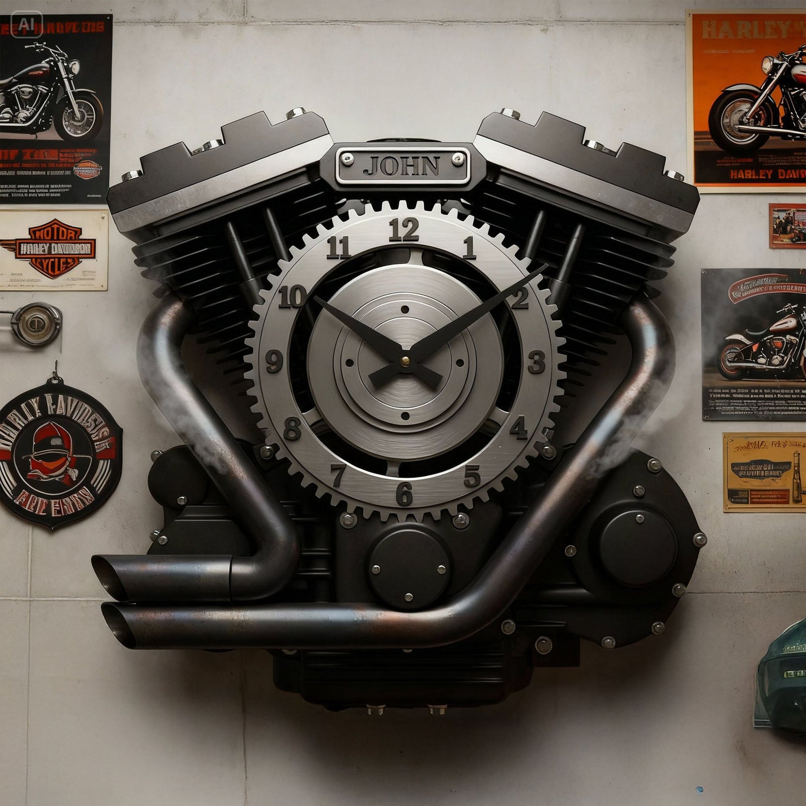 Engine Acrylic Hanging Wall Clock - Personalized Gifts For Speed Lovers 03hylu221225