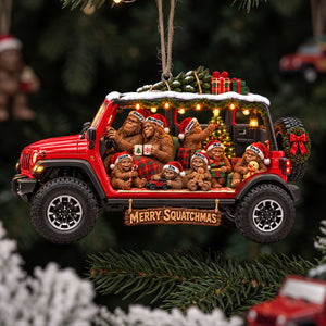 Sasquatching Family Off-road Ornament - Personalized Gifts For Bigfoot Lovers 01qhta241026-Homacus