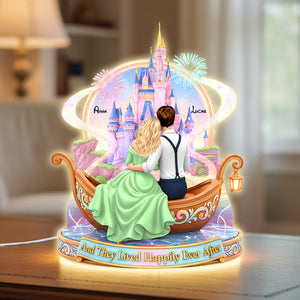 Happily Ever After Acrylic Light Box - Personalized Gifts For Couple 03hutn131225