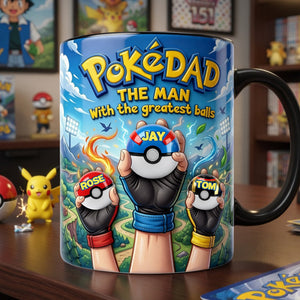 Dad And Little Champions Magic Mug - Personalized Gifts For Dad 05NALU070526