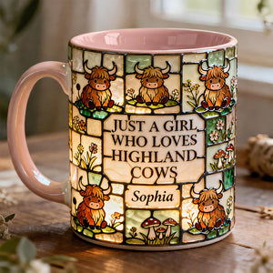 Just A Girl Who Loves Highland Cows Mug - Personalized Gifts 04HYDT170126