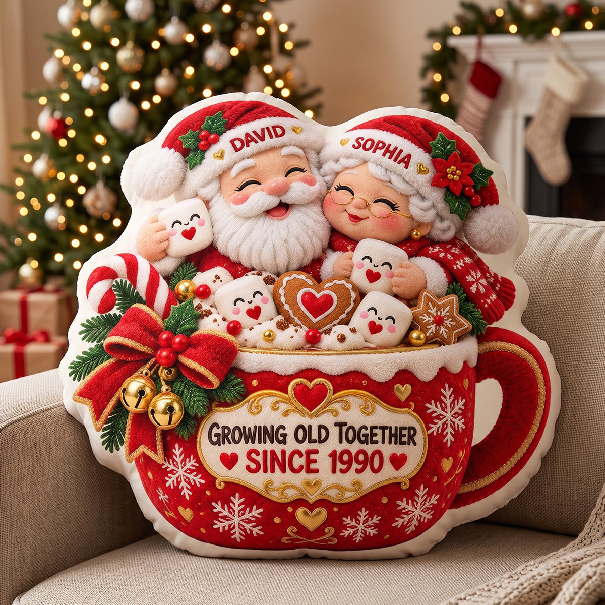 Growing Old Together Pillow - Personalized Christmas Gifts For Couple 04totn211026