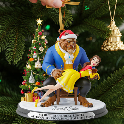 Funny Fairytale Ornament Christmas Personalized Gifts For Couple 03NADT090925