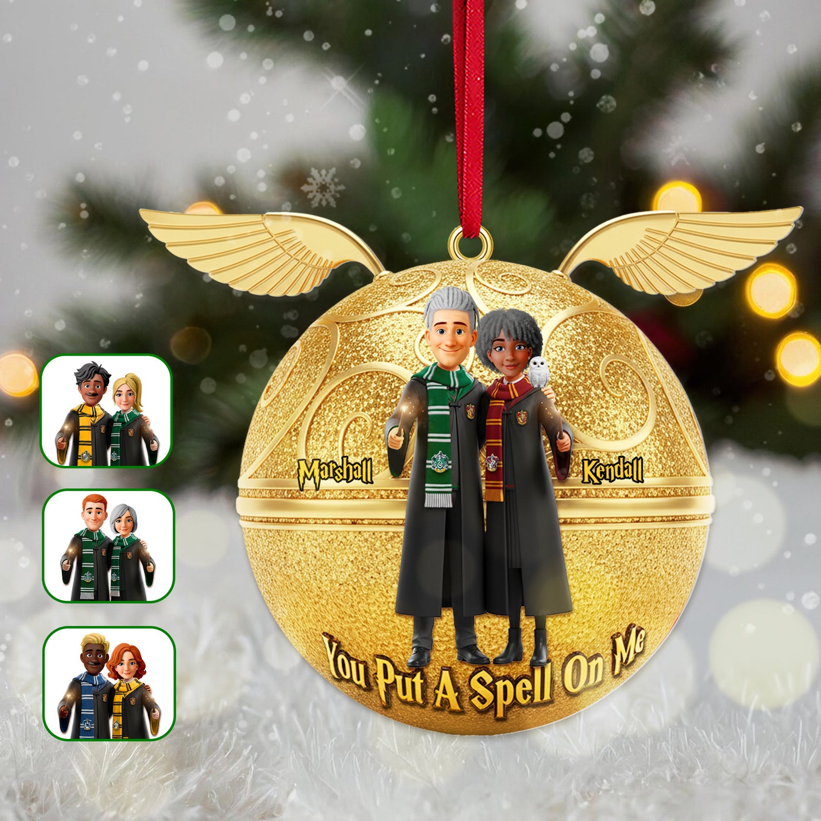 Magical Couple Ornament - Personalized Gifts For Couple Christmas Ornament 01OHMG071025