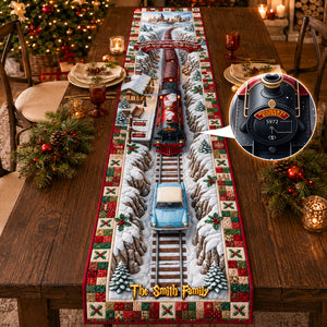 Magical Winter Quilted Table Runner Personalized Christmas Gifts 05HUDH150826