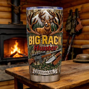 Big Rack Hunter Tumbler - Personalized Gifts For Hunters 01tydt120326