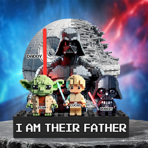 Galaxy Dad Plaque - Personalized Gifts For Dad 02ohpu190525-Homacus