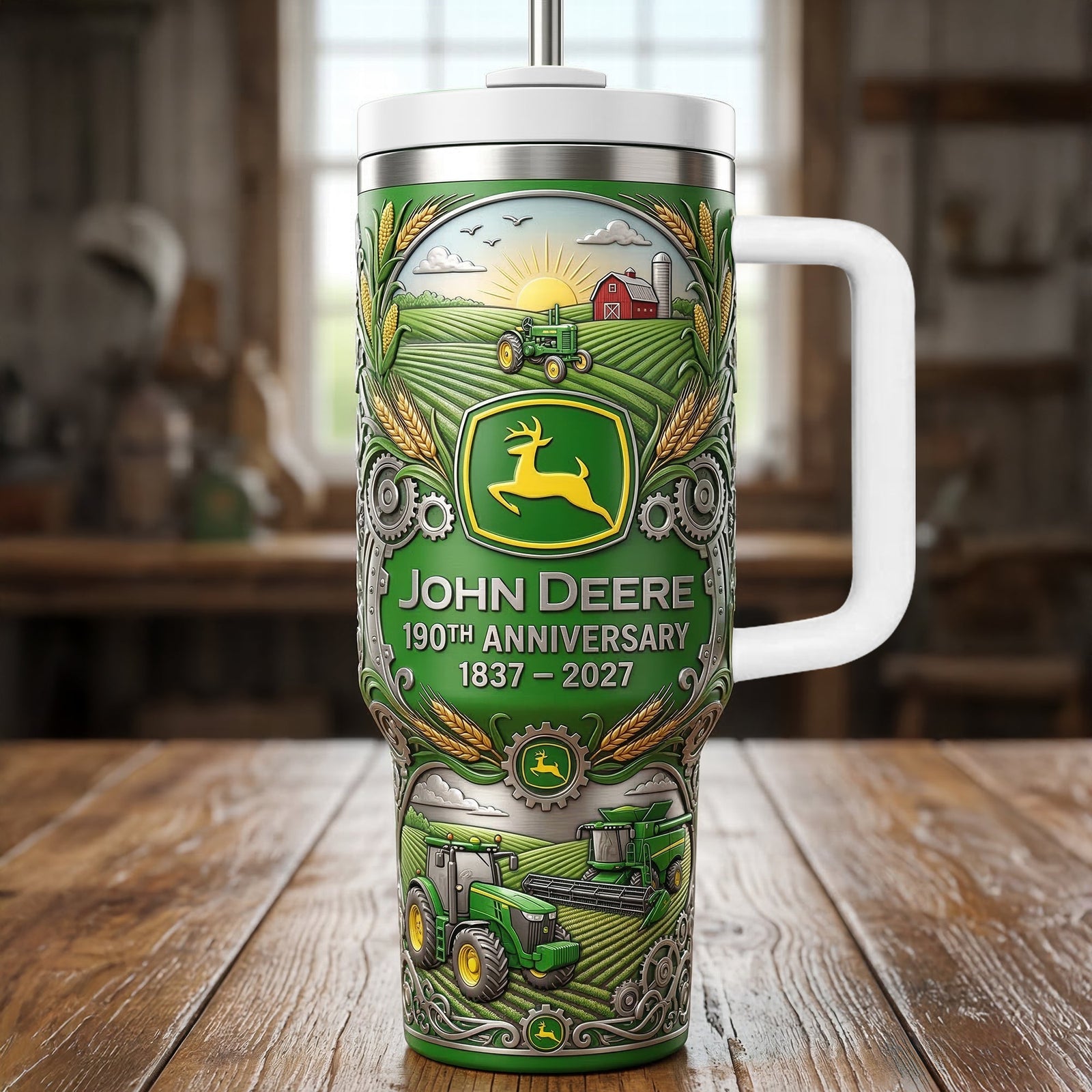 Farm Life Tractor 40oz Tumbler - Personalized Gifts For Farmers 02naqn140326