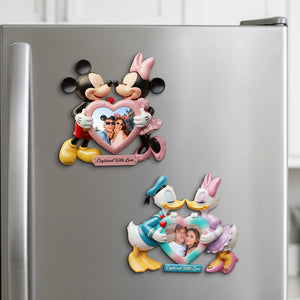 Romantic Kissing Couple Fridge Magnet - Personalized Custom Photo Gifts For Couples 02PGTN211125