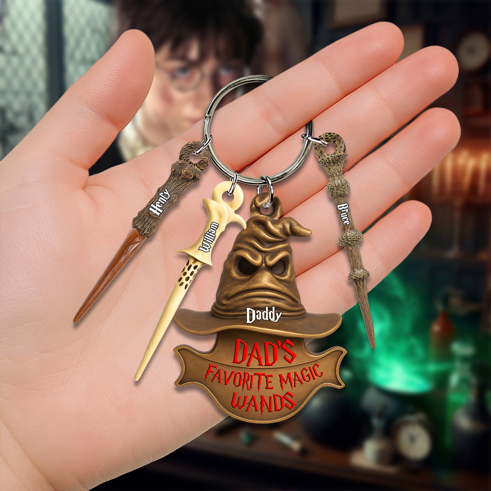 Dad's Favorite Acrylic Tag Keychain 02nalu200525 - Personalized Gifts For Dad