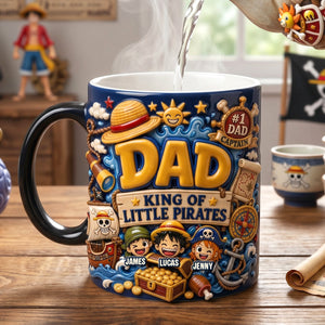 Adventure Captain Dad Magic Mug - Personalized Gift For Dads 01PATN210526