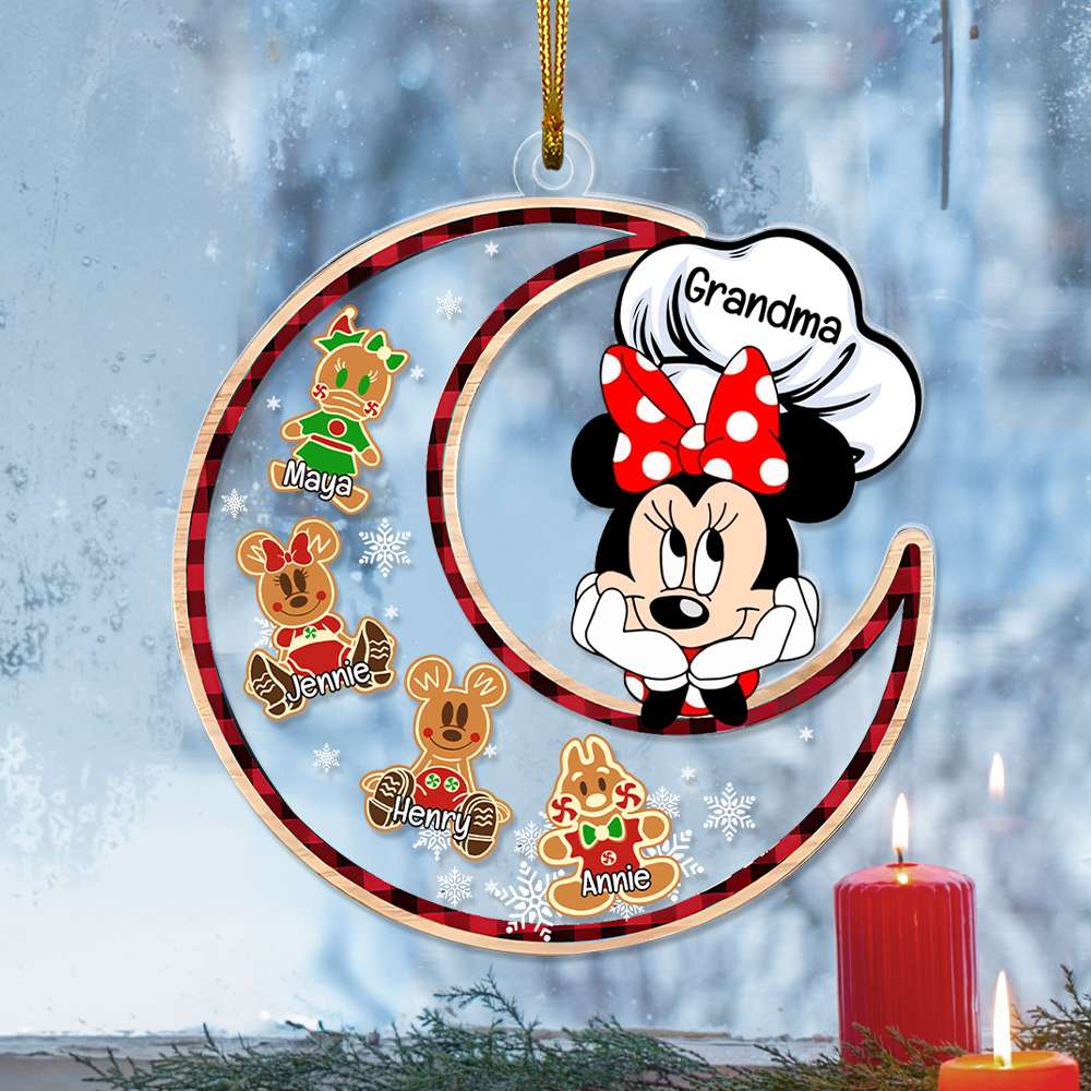 Personalized Gifts For Grandma, Christmas Shaker Ornament 04TOLU171024 - Ornament - GoDuckee