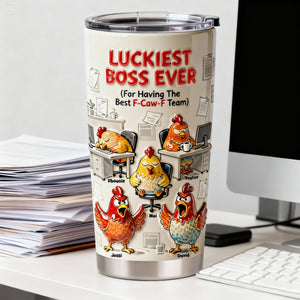Boss Chicken Office Tumbler - Personalized Gifts For Boss 05nalu291225