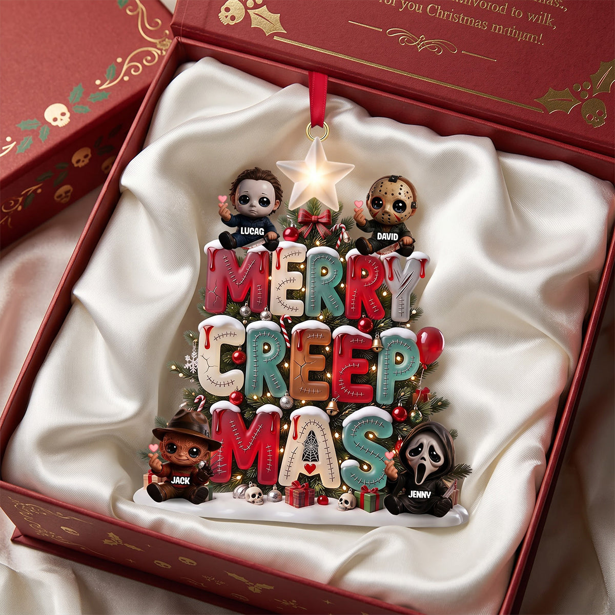 Spooky Kids Merry Creepmass Ornament - Personalized Gift For Christmas Ornament 02PATN150926