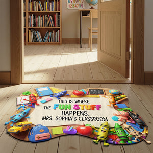 Fun & Colorful Doormat - Personalized Gifts For Teacher 03HUTN060825