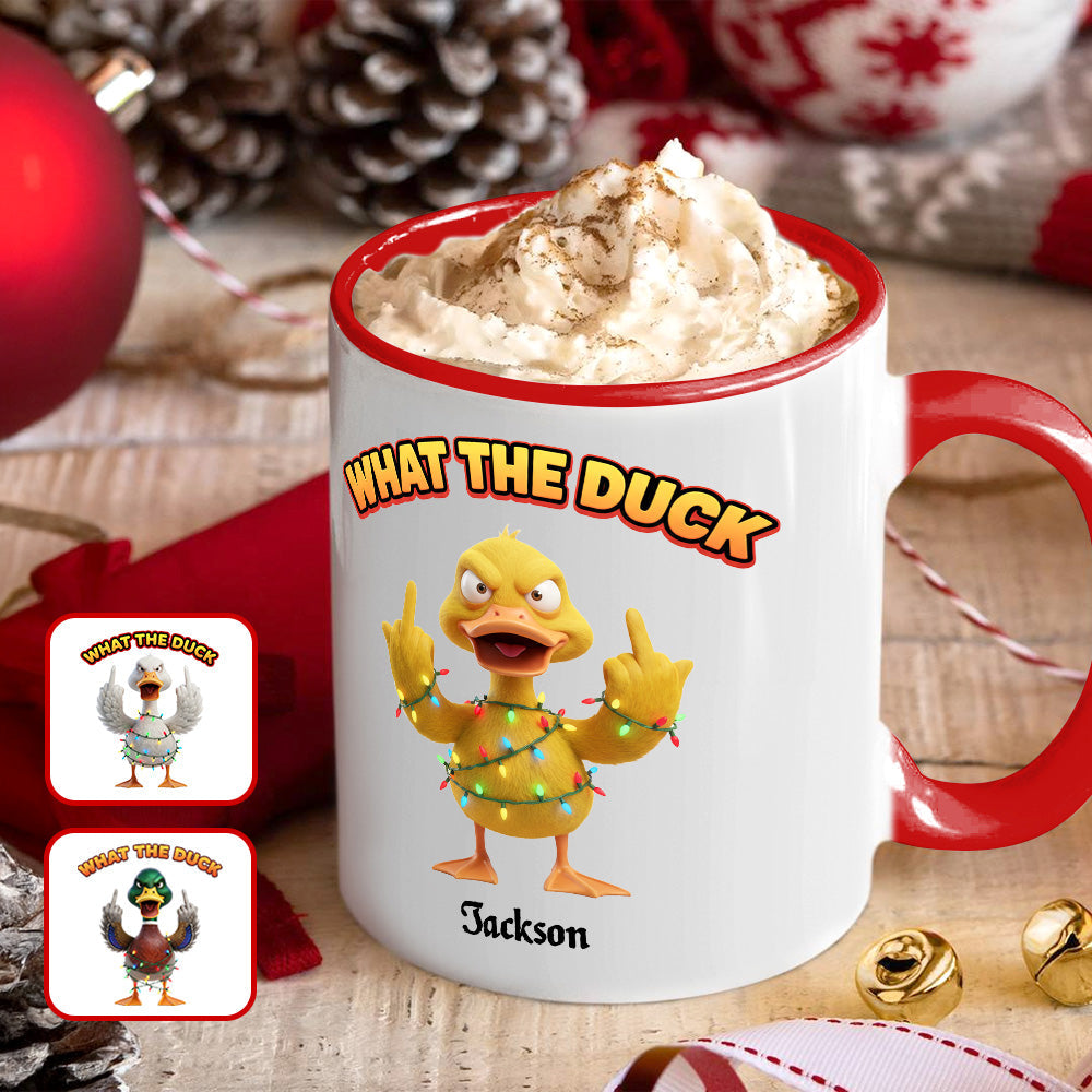 Funny Holiday Duck Coffee Mug – Personalized Gifts For Duck Lovers 03namg031125