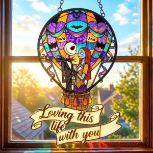 Gothic Couple Suncatcher Ornament - Personalized Gifts For Couple 02totn090126