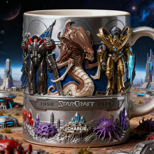 Futuristic Space Warrior Coffee Mug - Personalized Gifts 01nalu120226