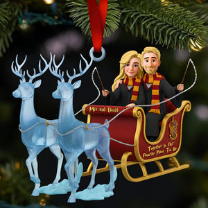 Reindeer Ride Together Couple Ornament Personalized Christmas Gifts 07OHDT291025