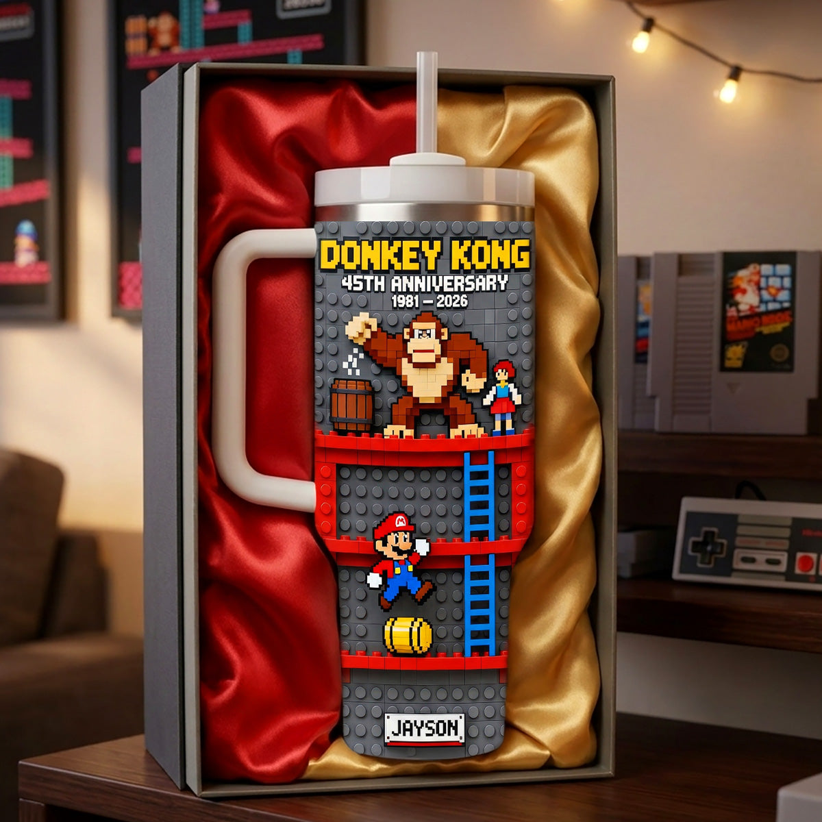 45th Anniversary Retro Game 40oz Tumbler - Personalized Gifts For Game Lovers 04kimg050326