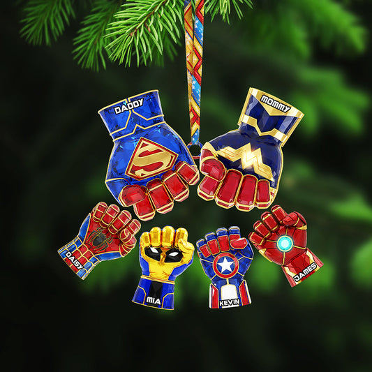 Family Fist Bump Ornament - Personalized Gifts For Family 03ohta081025-Homacus