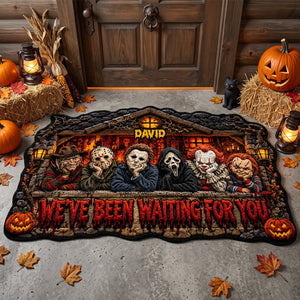 Waiting Pals Spooky Doormat, Personalized Gifts For Halloween 01qhtn100826