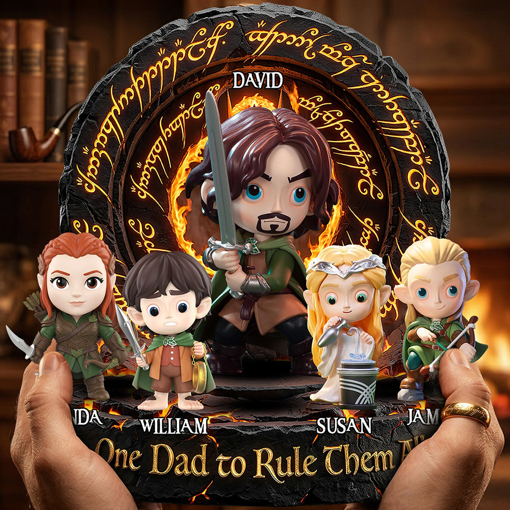 One Dad To Rule Them All Acrylic Plaque - Personalized Gifts For Dad 02hudt280326