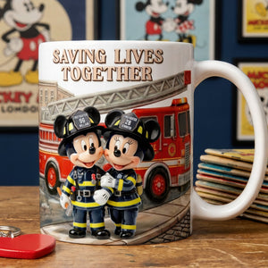 Firefighter Couple Coffee Mug - Personalized Gifts For Couple 02toqn190126