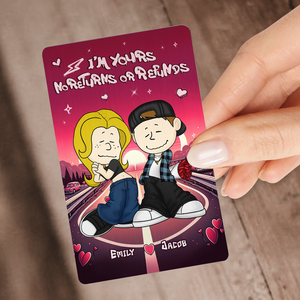 Personalized Gifts For Couple Wallet Card No Returns or Refunds 01xqpu070125hg - Wallet Card - GoDuckee