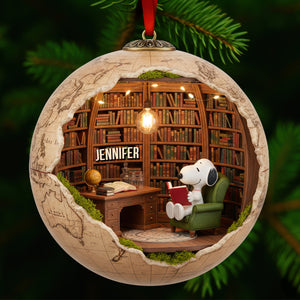 Reading Corner Christmas Ornament - Personalized Gifts For Book Lovers 01toqn221125