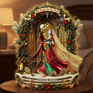 Gothic Dancing Couple Acrylic Light Box, Personalized Gifts For Couple 03pata031125