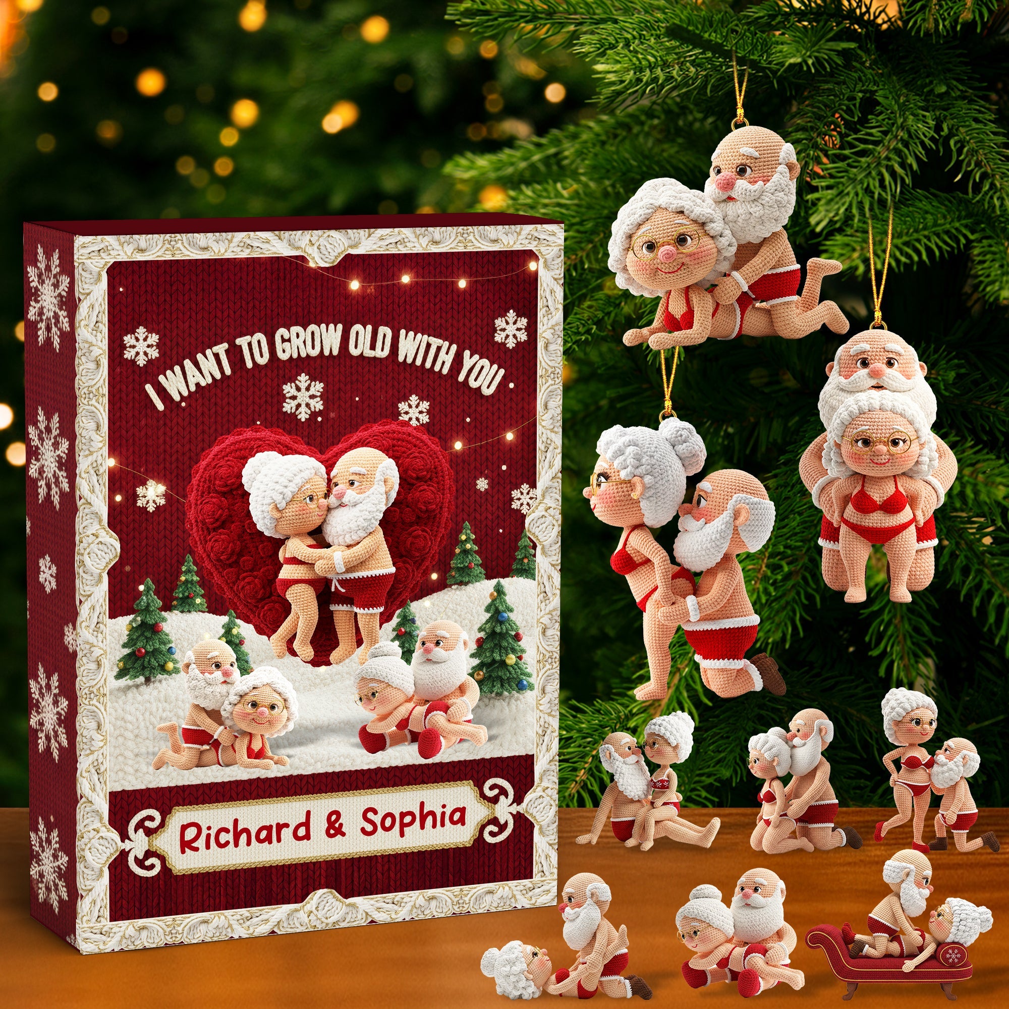 Naughty Couple Blind Box - Personalized Gifts For Old Couple Christmas Advent Calendar Blind Box 02OHQN211025