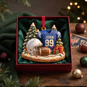 Tackle Season Wood Effect Ornament, Personalized Gifts For Sport Lovers 02qhlu141026