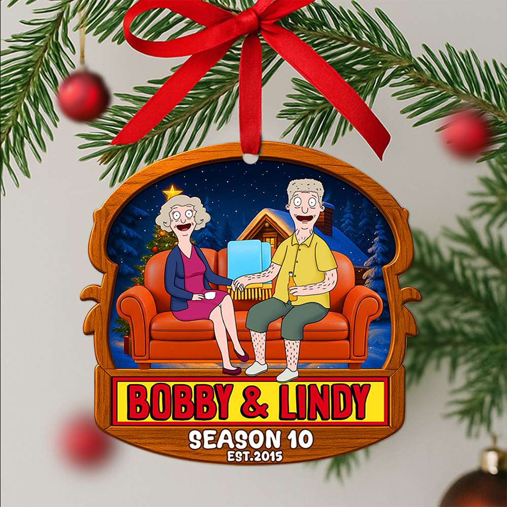 Griddle Love Couple Christmas Ornament - Personalized Anniversary Gifts For Couple 06OHLU130825PA