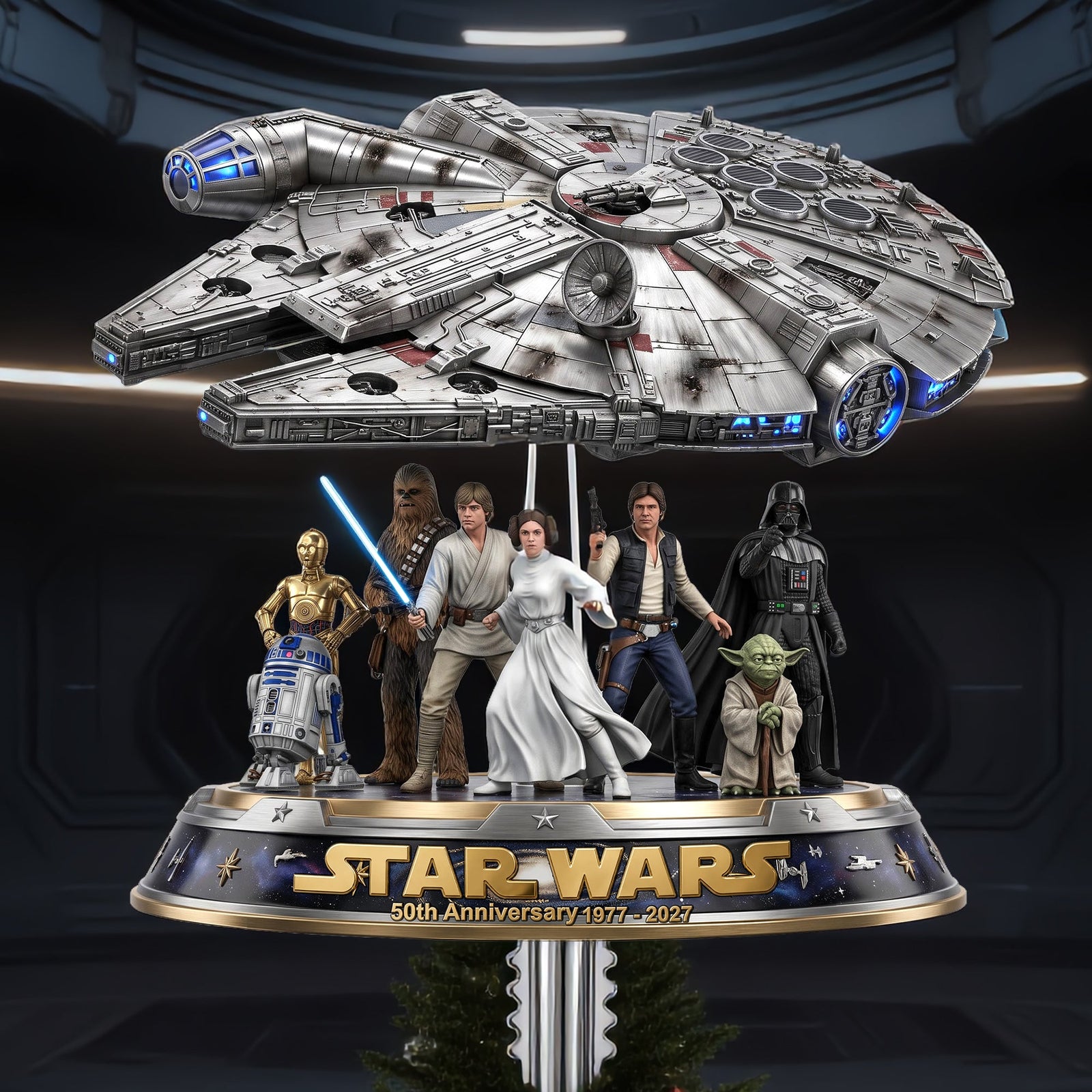 Cosmic Christmas Tree Topper - Personalized Gifts For Family 01nalu100926