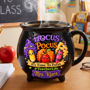 Teacher Life Halloween Cauldron Mug - Personalized Gifts For Teacher 03HUDH290826