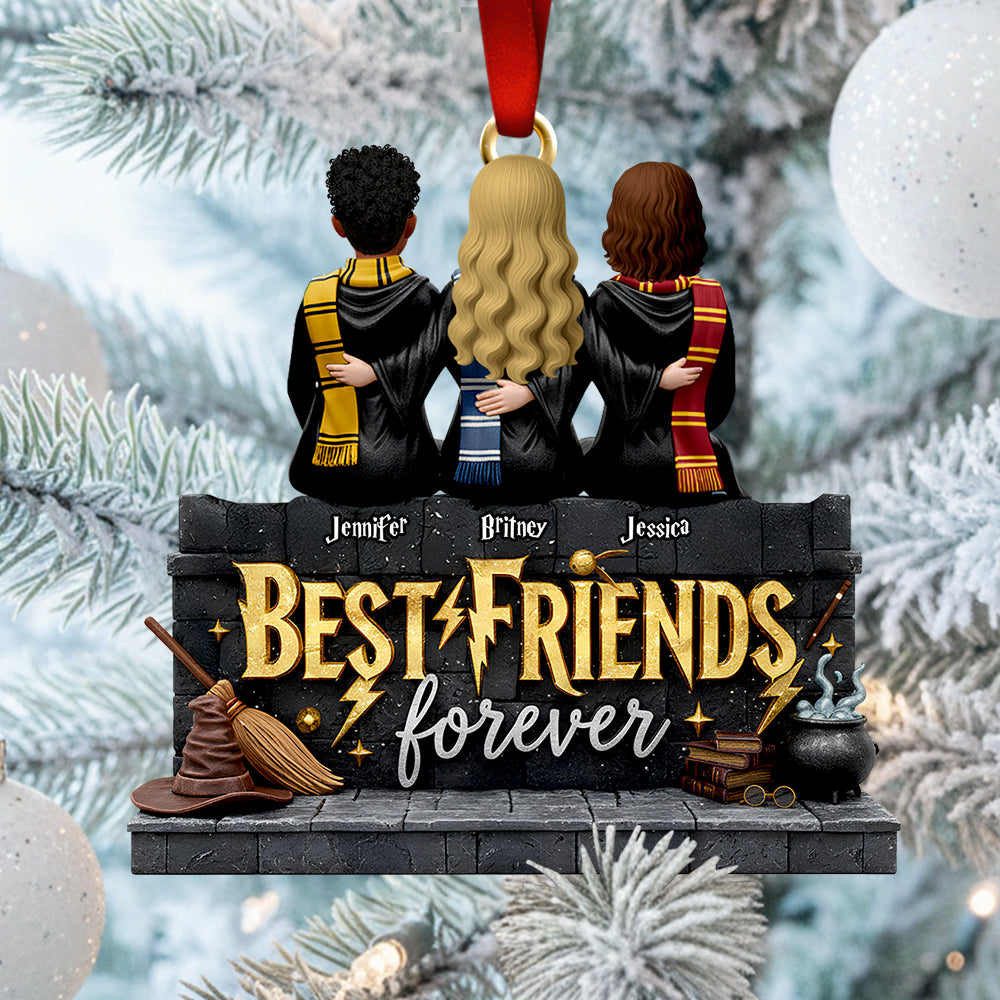 Best Friends Forever Christmas Ornament Personalized Gifts For Friends 02TODT260925