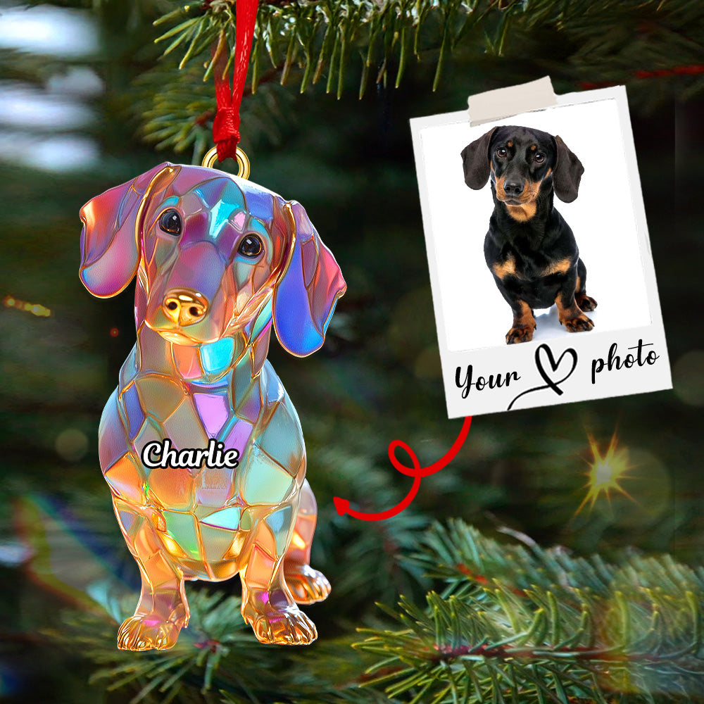 Personalized Gifts For Christmas Custom Photo Dog Lovers Acrylic Ornament 01tgmg040925
