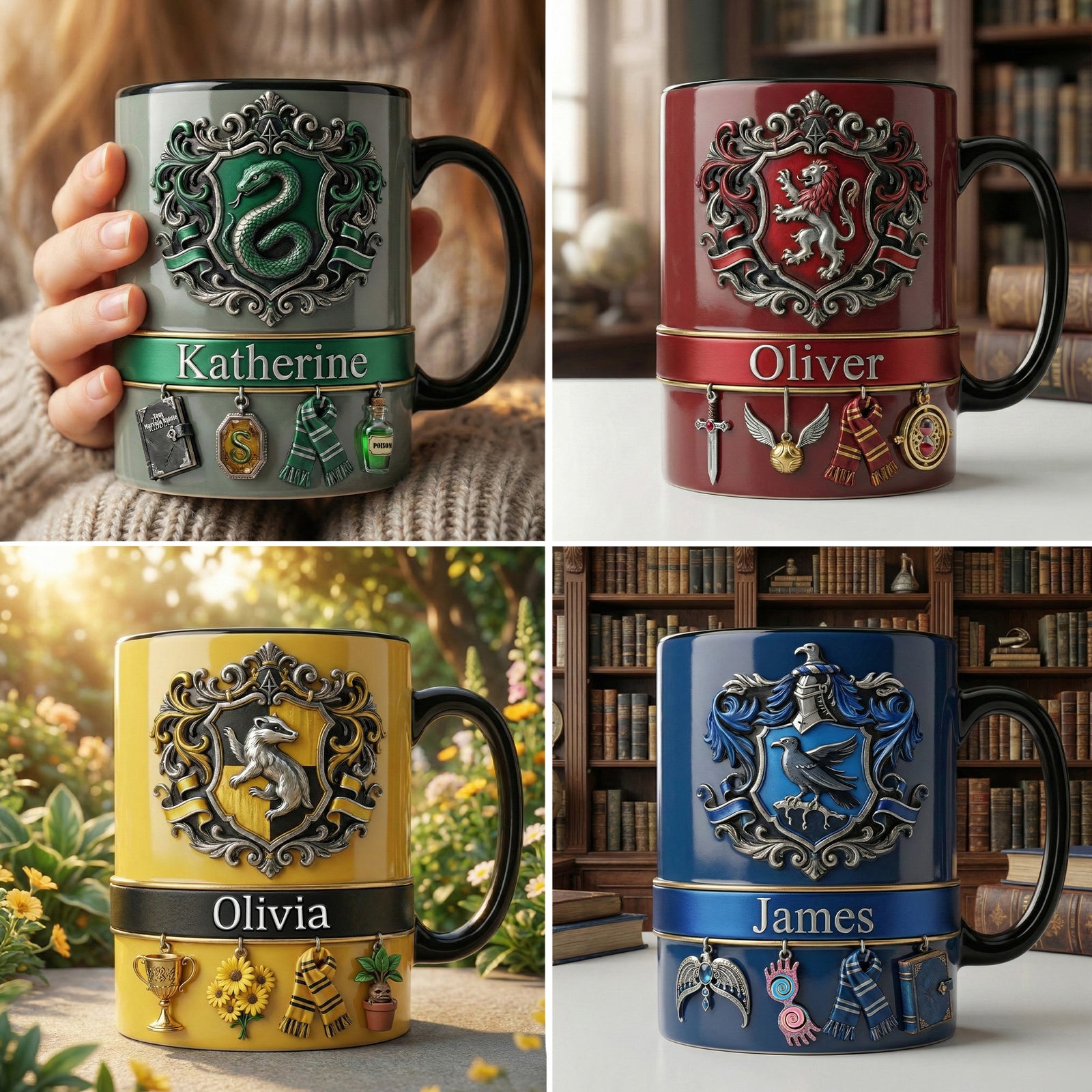 Royal Fantasy Coffee Accent Mug - Personalized Gifts 01humg251225