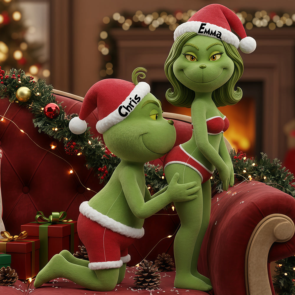 Naughty Couple Custom Shape Pillow - Personalized Christmas Gifts For Couple 02ohta051125