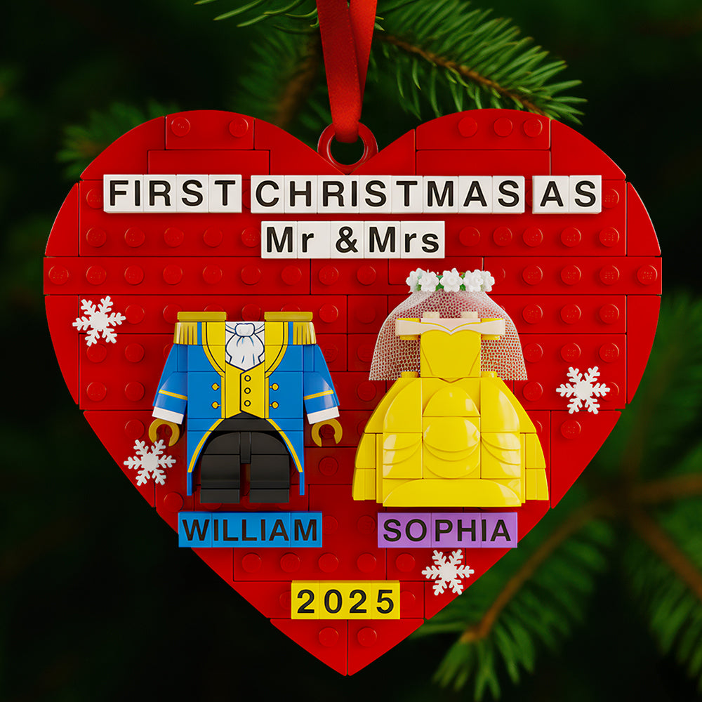 Wedding Couple Christmas Ornament Personalized Gifts For Couple 03TODT290925