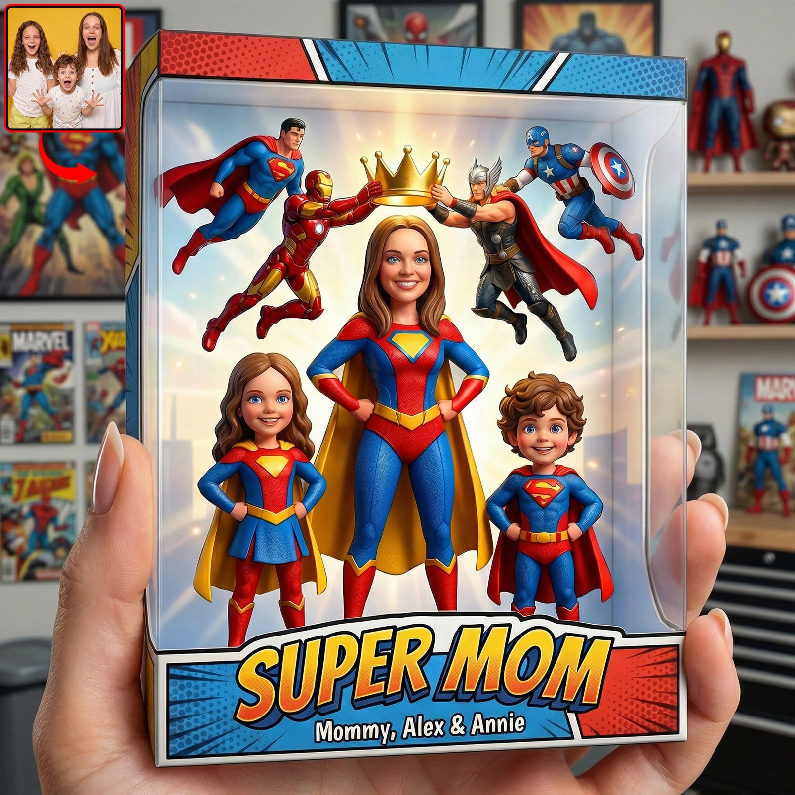 Custom Photo Wonderful Queen Mom Acrylic Plaque, Personalized Gifts For Moms 05qhqn260326