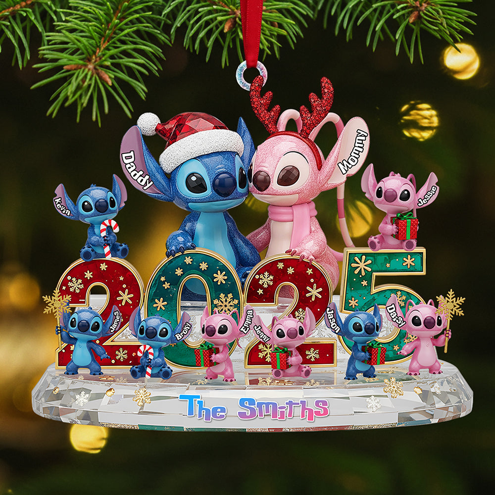 Family Crystal Custom Shape Acrylic Ornament, Personalized Gifts For Christmas 01pgta281025-Homacus