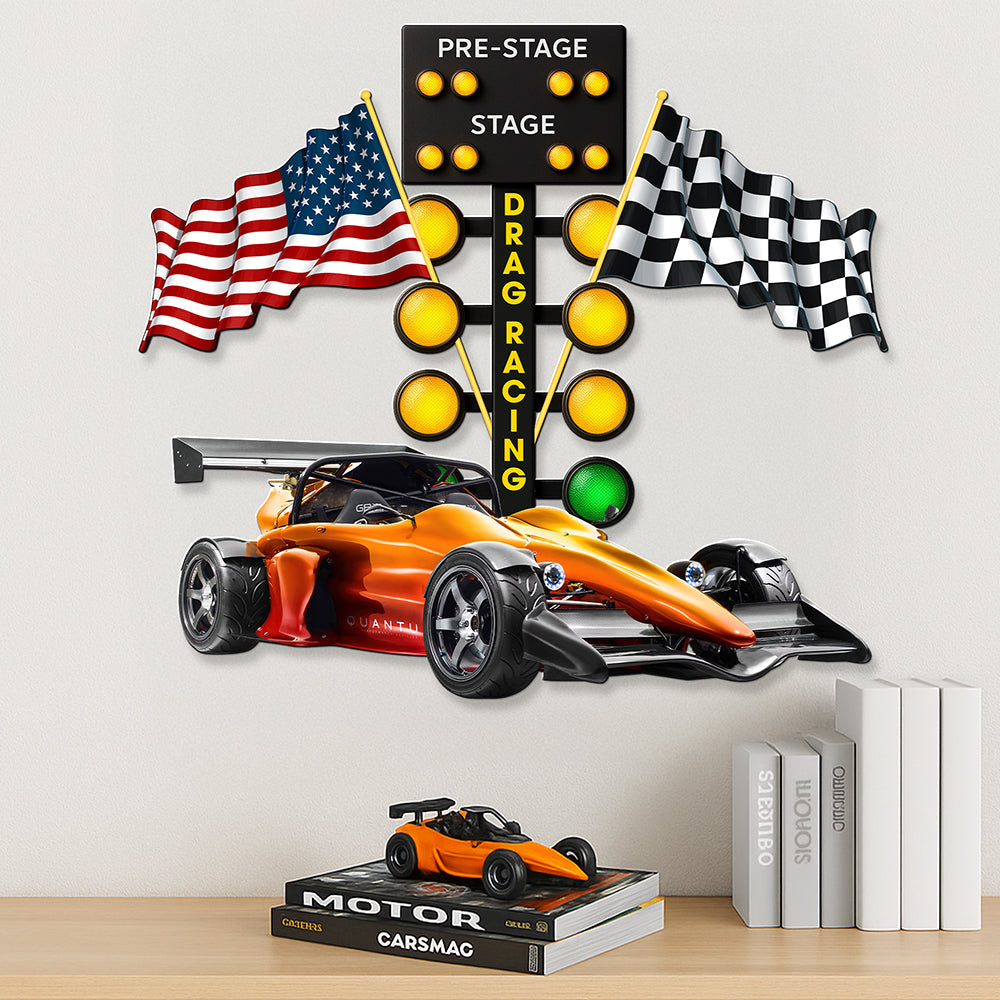 Drag Racing Metal Sign - Custom Photo Christmas Gifts For Racing Lovers 03naqn280725
