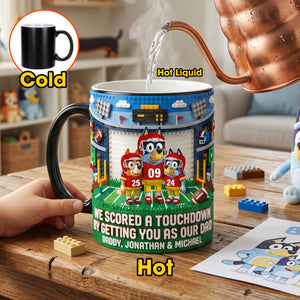 Sport Lover Puppy Kids Magic Ceramic Coffee Mug - Personalized Gifts For Father's Day Magic Mug 02HUTN220426