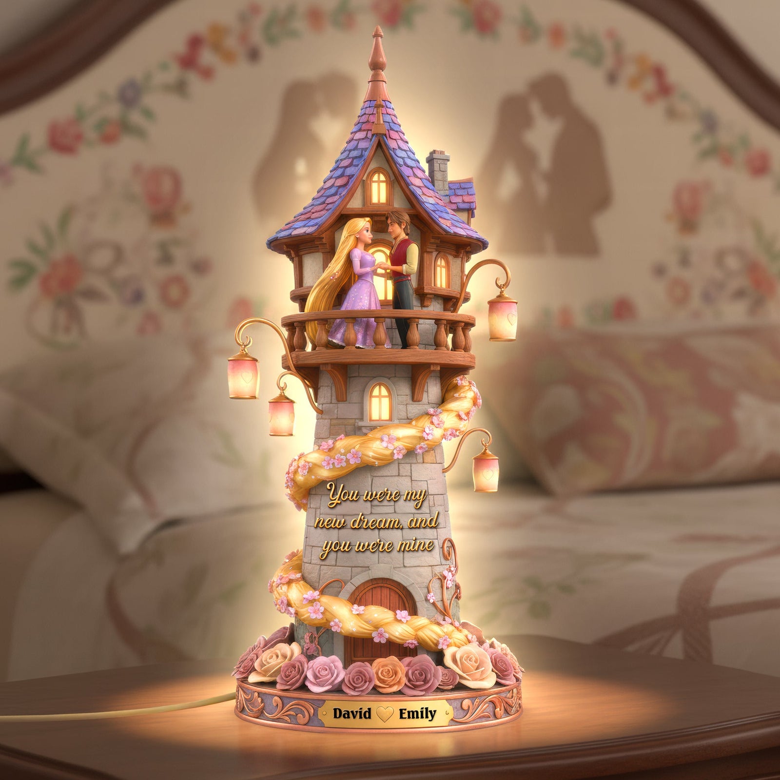 Fairy Tale Couple Acrylic Light Box - Personalized Gifts For Couple 06kiqn011225