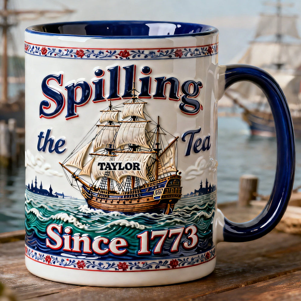 Playful Rebellion Tea Ship Accent Mug - Personalized Gifts For Tea Lovers 01QHDT090326
