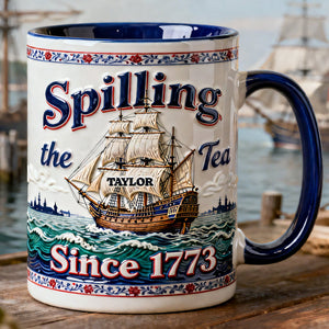 Playful Rebellion Tea Ship Accent Mug - Personalized Gifts For Tea Lovers 01QHDT090326