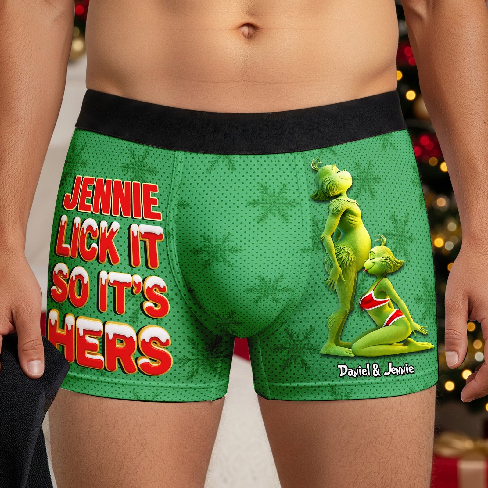 Naughty Couple Boxers, Personalized Christmas Gifts For Him 06ohlu171025